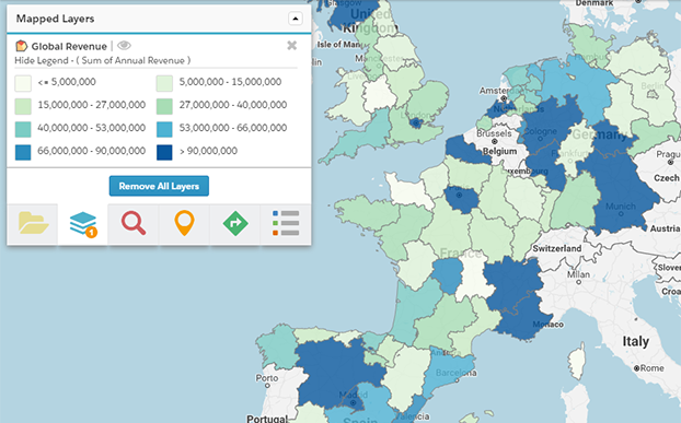 5 Data Points that Will Make your Executives Swoon - Thematic Map