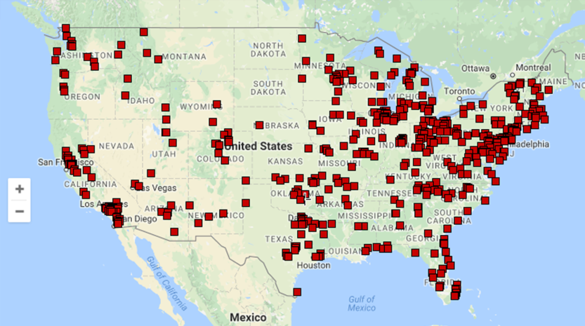 Geopointe - Firework Shows Across the US