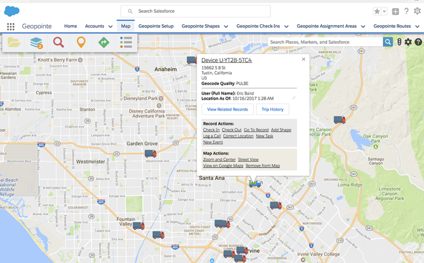 mileage trip planner