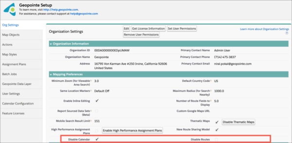 March 2020 Release screenshot UI admin control routing calendar