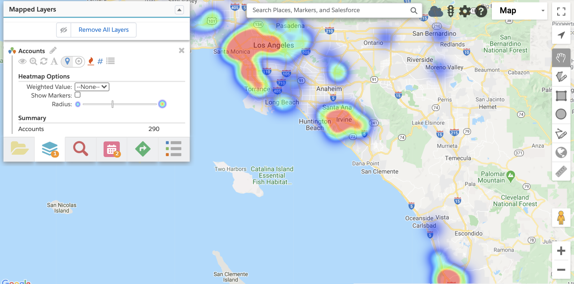 Geopointe Heat Maps data visualization