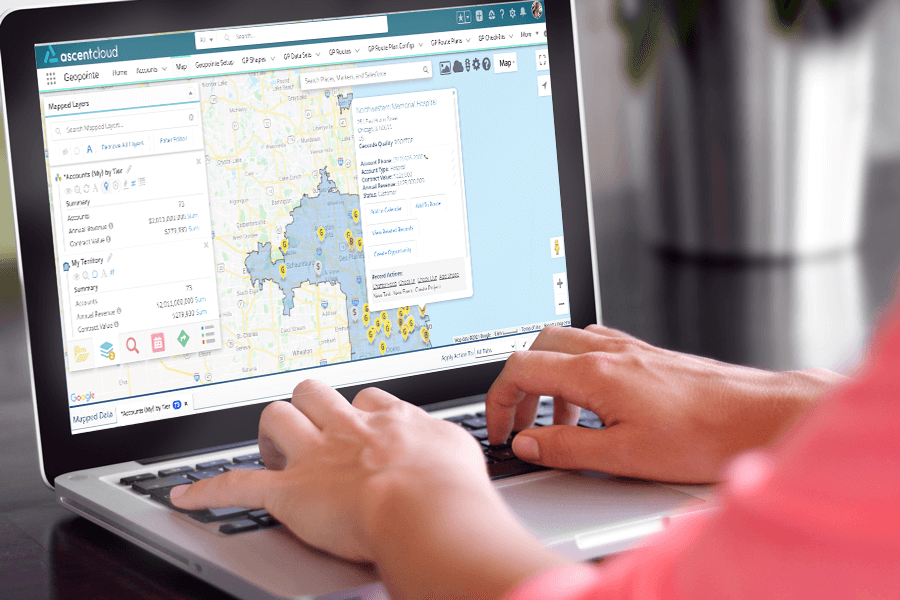 Geoanalytics component Interactive mapping visualization