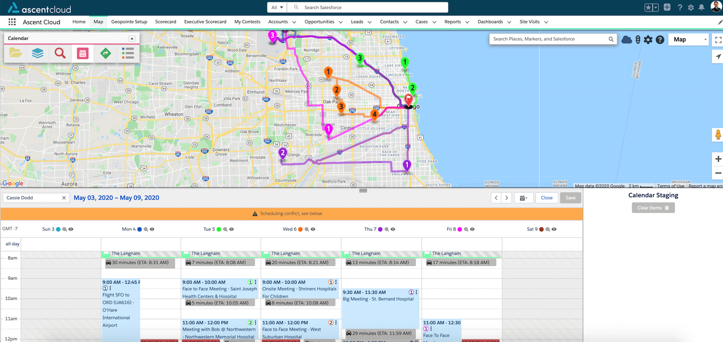 how to use a map every day - plan trip optimize route