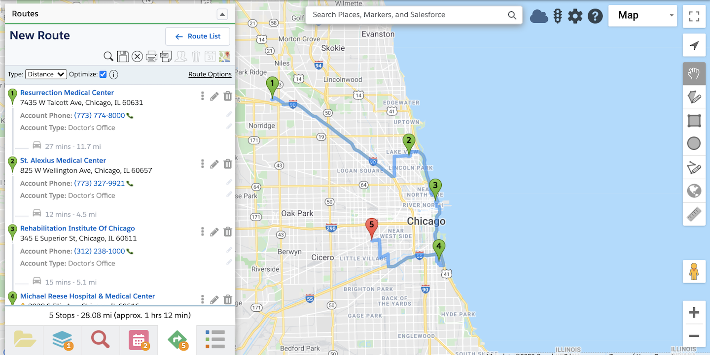 geopointe call to action, routing optimization